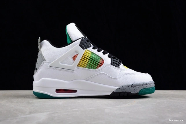 Rasta Lucid AQ9129-100 Jordan 4 Green Retro 0717
